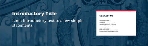 Example image of Introduction hero option.